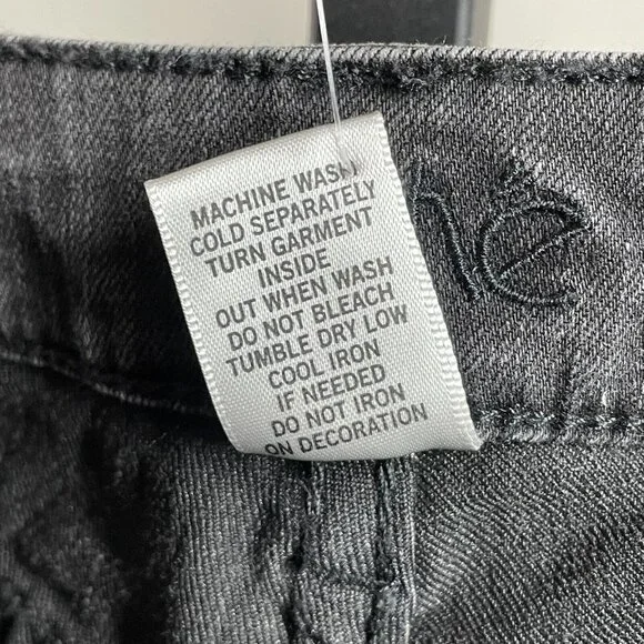 NEW Cache Jeans Womens 8 gray black skinny denim classic preppy casual - Picture 6 of 9